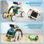 13 en 1 Robot Solaire, Robot Jouet Enfant Maquette Voiture Jeux de Construction Robotique Éducative Exterieur Experiences Scient