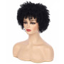 IFLY Perruque Afro Femme Perruque Bresilienne Courte Bouclée Vrai Cheveux Naturelle Perruques de Cheveux Humains en Pour Femmes 