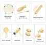 Ulifeme Jouet Instrument Musique Bois, 27 Pièces Instrument de Musique pour Enfant et Bebe, Ensemble de Jouets 100% Bois Pur, Ki