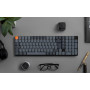 Keychron K17 Max Clavier Mécanique sans Fil Ultra-Fin, Connexion 2,4 GHz/Bluetooth/Filaire, Programmable avec QMK et Lancher, Ré