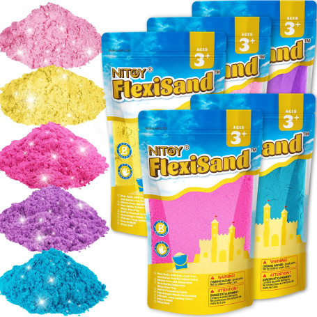 NiToy Sable de jeu (5 kg, nuances roses)