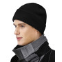 MOBIUSPHY Bonnet d'hiver pour homme et femme - En laine - Noir - Design classique - Moderne - Doux - Élastique - Respirant
