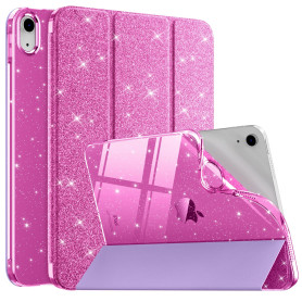 MoKo Coque pour iPad (A16) 11e Génération 11 Pouces 2025/iPad 10e Gén 10,9" 2022, Étui Scintillant, Housse avec Coque Arrière en