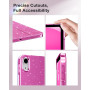 MoKo Coque pour iPad (A16) 11e Génération 11 Pouces 2025/iPad 10e Gén 10,9" 2022, Étui Scintillant, Housse avec Coque Arrière en