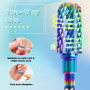 Depvko Lot de 6 embout ponceuse ongles professionnelles: 3/32" carbure de tungstène fraises à ongles avec brosse de nettoyage, e