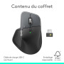Logitech MX Master 4, Souris sans Fil Ergonomique avec Retour haptique performant avancé, défilement Ultra-Rapide, Charge USB-C,