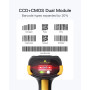 Inateck Scanner de Code-Barres Bluetooth, Scanner 2D 1D sans Fil, Scanner de Code QR, avec Écran Tactile et Base Intelligente, M