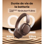 Edifier ES850NB Casque Supra-auriculaire sans Fil à réduction de Bruit, Hi-Res Audio, LDAC, 92H d'autonomie, Bluetooth 5.4&Multi