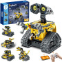 Sillbird Robot Enfants Garçons, 5 en 1 Technic Robot Programmable avec Application et Télécommande, Roboticset Éducatif pour Fil