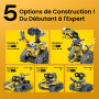 Sillbird Robot Enfants Garçons, 5 en 1 Technic Robot Programmable avec Application et Télécommande, Roboticset Éducatif pour Fil