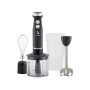 BEPER P102FRU151 Mixeur plongeant 4 en 1, mixeur multifonction avec hachoir de 500 ml, fouets, verre de 700 ml, 4 lames en acier