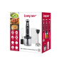 BEPER P102FRU151 Mixeur plongeant 4 en 1, mixeur multifonction avec hachoir de 500 ml, fouets, verre de 700 ml, 4 lames en acier