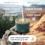 monbento - Bento Lunch Box Isotherme MB Element vert Bicolor - Lunch Box Isotherme qui Garde les Repas Chauds/Froids - Boite Rep