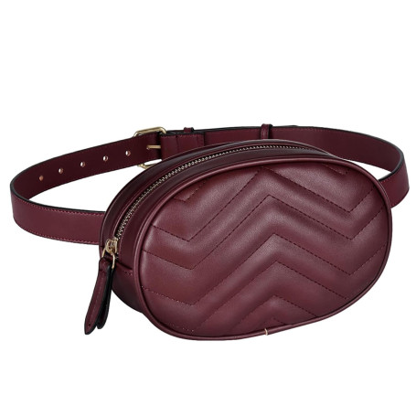 Geestock Sac Banane Femme Chic, Cuir PU Imperméable Sacs Banane Ville Mode Noir Sacoche Banane pour Femme Shopping Soirée Voyage