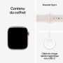 Apple Watch Series 11 [GPS 42 mm] Montre connectée avec boîtier Or Rose et Bracelet Sport Rose Tendre. Score de Sommeil, Moniteu