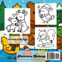Le Noël enchanté de nos p'tits amis: Livre de coloriage mignon et facile pour enfants Animaux adorables à colorier pendant la pé