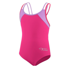 TIZAX Maillot de Bain Une pièce pour Fille avec Bretelles Multiples croisées dans Le Dos UPF 50+ à séchage Rapide