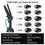Mini Tronçonneuse 8 et 6 Pouces, Tronconneuse Electrique Sans Balais Compatible avec Batterie Makita 18V, Avec chaînes en alliag