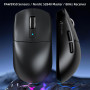 MAMBASNAKE x Attack Shark R6 39 g Superlight Mouse, PixArt PAW3950MAX Souris de jeu sans fil 8K, MCU Nodic 52840, BT/2.4G, DPI 4