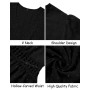 JENJON Femme Robe de Eté Col en V Elégant Pois Volants Taille Haute Manches Courtes/Longues Décontractée A-Ligne Mini Robes