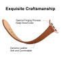 SUNFWR Compatible avec Le Bracelet Apple Watch 41mm 40mm 38mm,Fin Cuir Véritable Femme Bracelet Remplacement,pour iwatch Series 