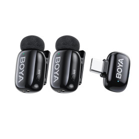 BOYA Boyamini Microphone USB-C pour téléphone Portable sans Fil, Mini Microphone avec réduction du Bruit, Compatible avec iPhone