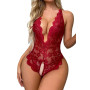 Générique Lingerie Sexy Femme Erotique Body Dentelle sous Vêtements Décolleté en V Dos Nu Teddy Babydoll Ouverte Erotique Nuiset