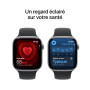Apple Watch Series 11 [GPS 46 mm] Montre connectée avec boîtier Gris sidéral et Bracelet Sport Noir. Score de Sommeil, Moniteur 