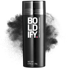 BOLDIFY Fibres Capillaires Naturelles - 28g - Poudre Densifiante – Masque la Perte de Cheveux en 15s – Pour Hommes et Femmes (No