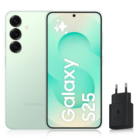 Samsung Galaxy S25, Smartphone Android 5G avec Galaxy AI, 128 Go, Chargeur secteur rapide 25W inclus, Smartphone déverrouillé, V