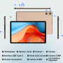 Tablette Android 15 Tablette 10 Pouces 20Go RAM + 128Go ROM(2To Extensible), Octa-Core, GMS Tablette Tactile, WiFi 6, 5G Wi-FI, 