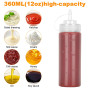 Bouteille à presser, sauce 500 ml, bouteille à seringue, huile en plastique, ketchup, sauce soya piquante, huile d'olive