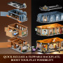 Lumibricks Brick Art Galerie Bloc de Construction avec Lumière, 3400 Pcs, Bâtiment Modulaire d’Angle Inspiré des Œuvres d’Art Cl