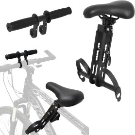Siege Velo Enfant Avant, Selle de Vélo pour Enfants avec Guidon et Pédalier, Siège de Vélo pour Enfant Compatible avec Les VTT A