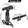 Siege Velo Enfant Avant, Selle de Vélo pour Enfants avec Guidon et Pédalier, Siège de Vélo pour Enfant Compatible avec Les VTT A