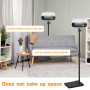 CISSIYOG Support videoprojecteur, support projecteur, réglable en hauteur, pied videoprojecteur pivotant à 360°, support videopr