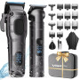 Vgrpro Tondeuse Cheveux Homme Professionnelle, Tondeuse Barbe Sans Fil pour Coupe de Cheveux, Kit Tondeuse et Tondeuse Barbe Hom
