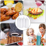 Nadisean 4 Pcs Bouteille Sauce 1000ml, 32oz Flacon Sauce, Plastique Squeeze Bottle, Réutilisable Bouteille à Sauce avec 1 Brosse