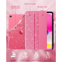 MoKo Coque pour iPad(A16) 11e Gén 11" 2025/iPad 10e Gén 10,9" 2022, Étui Scintillant avec Fente Stylet, Housse avec Coque Arrièr
