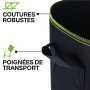 Sac de Plantation 15l - 3 Sacs a Plantes avec Fenêtre et Étiquettes - Pot Geotextile pour Plantes, Fleurs, Fruits