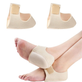 PLABBDPL 2 Pcs Protège-talons en silicone pour Fasciite Plantaire et Tendinite du tendon d'Achille avec coussinets en gel doux, 