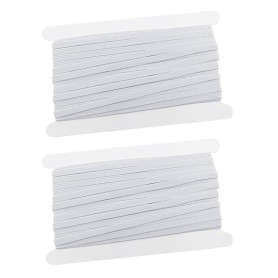 AMSGANK Élastique Couture 6 mm x 10 m, Bandes Élastique à Coudre Blanc Elastique Perruque Bande Elastique Couture Large Ceinture