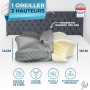 Glückstoff® Oreiller Ergonomique Cervical [pour Tous Les Types DE Sommeil] - Oreiller Ergonomique & Orthopedique - Coussin Cervi