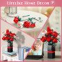 Ensemble de Blocs de Construction de Bouquet de Fleurs pour Enfants, Maison ou Bureau Décoration Artificielle de Roses, Cadeau p