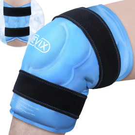 REVIX Poche de glace XXXL de 50,8 cm enveloppant tout le genou après une chirurgie, poche de glace réutilisables pour le genou p