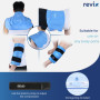 REVIX Poche de glace XXXL de 50,8 cm enveloppant tout le genou après une chirurgie, poche de glace réutilisables pour le genou p