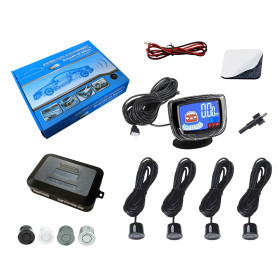 Radars de recul sonore avec écran LCD VEGA® Marque Française 4 capteurs Noirs