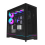 MONTECH HS01, ATX Mid-Tower PC Case, Gaming PC, High-Airflow, Reversible Layout, Mesh Front Panel, Sink-in Design, Toolless Pane