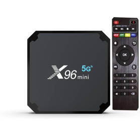 X96mini 5G boitier Android TV - Smart TV Box Android 4K Lecteur Multimedia X96 Mini 5G 2GB/16GB boitier TV Streamers smarters Pr