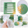 5 moules de dessous de verre en résine, sous-Verres Ronds et Carrés, Moules Pour Table DéCoration Coaster Tapis De Bol, pour Mak